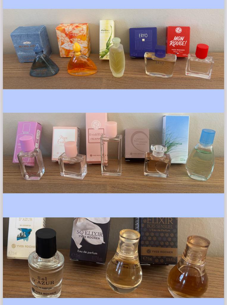 Miniatuur parfum Yves Rocher met doosje ( kan per stuk ), Ophalen of Verzenden, Nieuw, Miniatuur