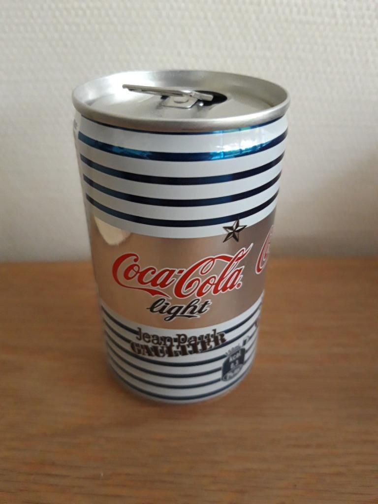 Leeg blikje Coca-Cola light Jean Paul Gautter design, Collections, Enlèvement ou Envoi, Utilisé, Emballage