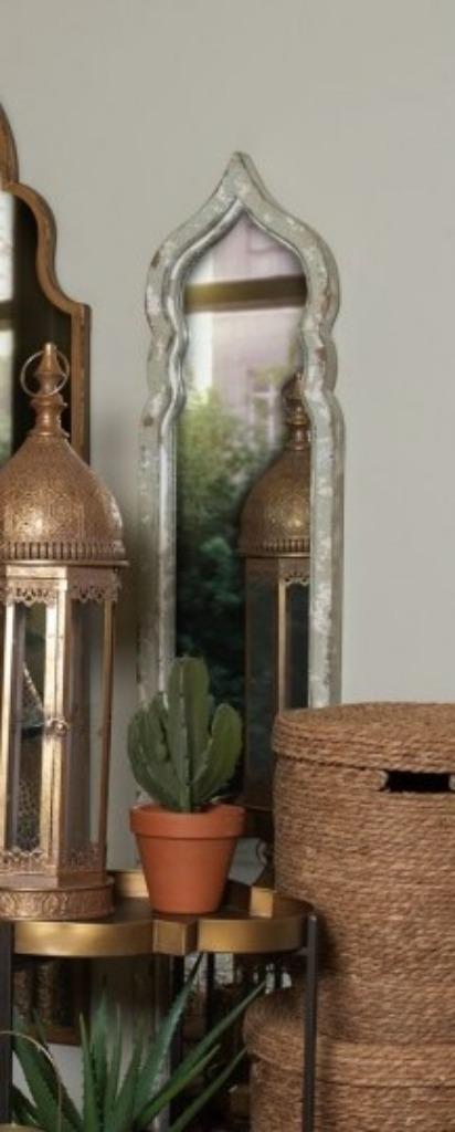 Spiegel Marroc - Clayre & Eef - Bohemian, Ophalen, Minder dan 50 cm, 100 tot 150 cm, Nieuw