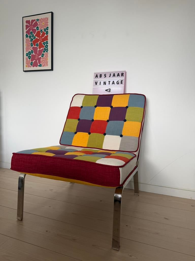 Fauteuil KARE Design - patchwork coloré, Maison & Meubles, Canapés | Sofas & Chaises Longues, Comme neuf, Enlèvement