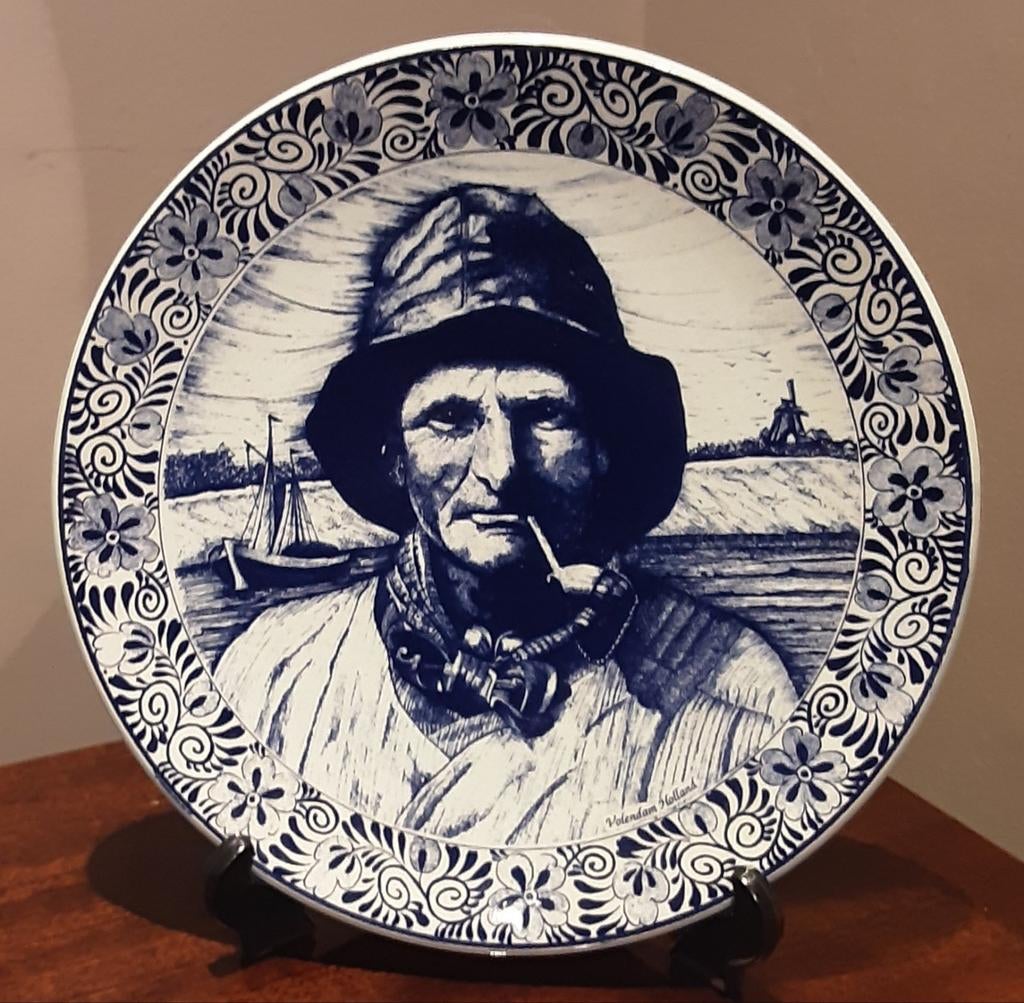 Delfts decoratief bord, Ophalen
