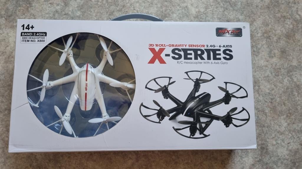 MJX X800 Hexacopter Drone wit 2,4 GHz RC, Ophalen of Verzenden, Zo goed als nieuw, Helikopter