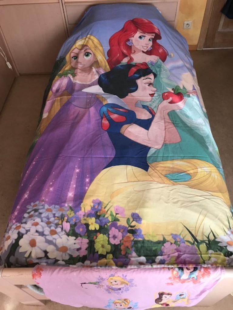 Warme donsovertrek DISNEY Princess + sloop - 1pers. (nr4600), Overige kleuren, Meisje, Dekbedovertrek, Ophalen of Verzenden