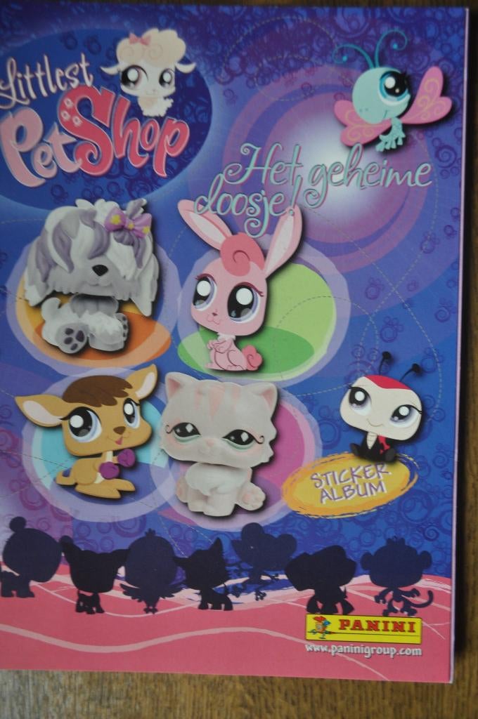 PANINI LEEG ALBUM + ALLE 192 STICKERS LITTLEST PETSHOP, Ophalen of Verzenden, Zo goed als nieuw, Meerdere stickers