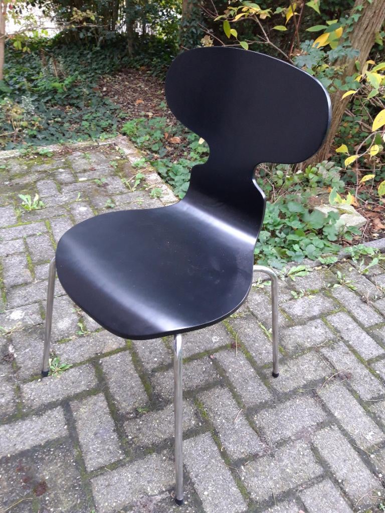 Stoel (VINTAGE design "Ant") Fritz Hansen, Ophalen, Gebruikt, Zwart, Eén