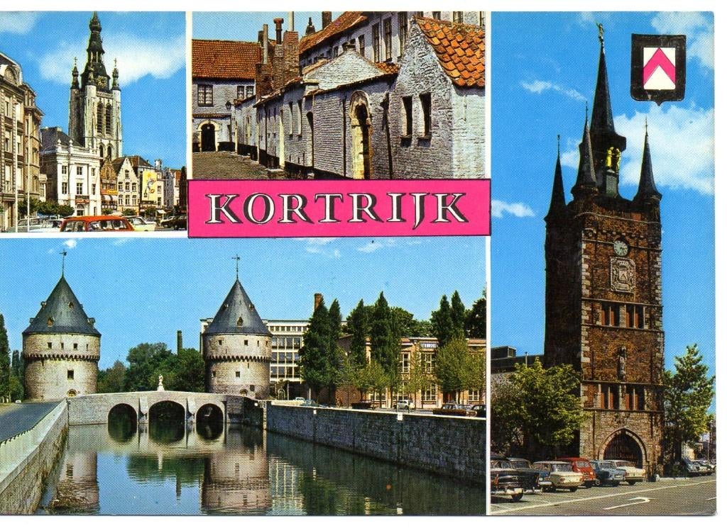 postkaart Kortrijk 225, Verzamelen, Ophalen of Verzenden