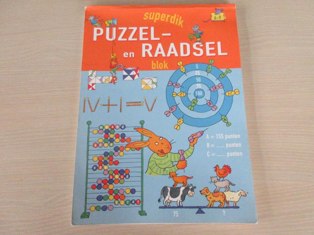 Superdik Puzzel- en raadselblok, Ophalen, Gebruikt, Puzzelen