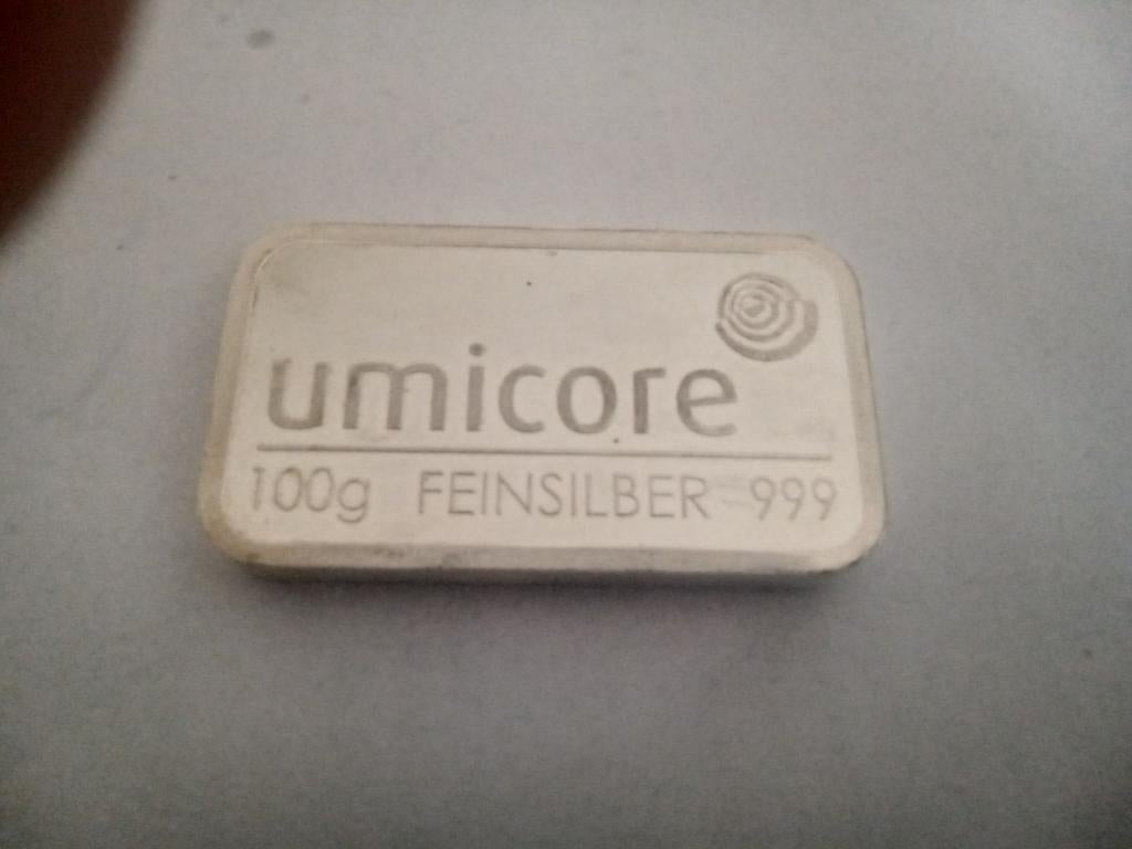 Zilveren staaf unicore 100 gram fine zilver, Ophalen of Verzenden, Zilver
