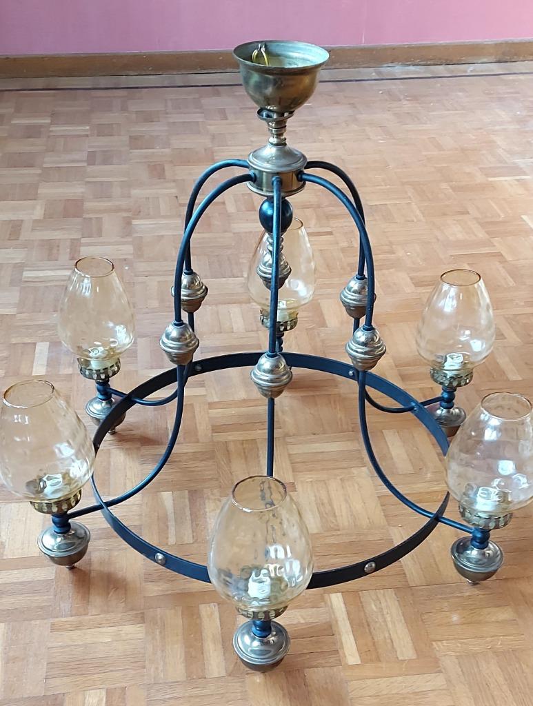Lustre ancien, Enlèvement, Utilisé, Verre