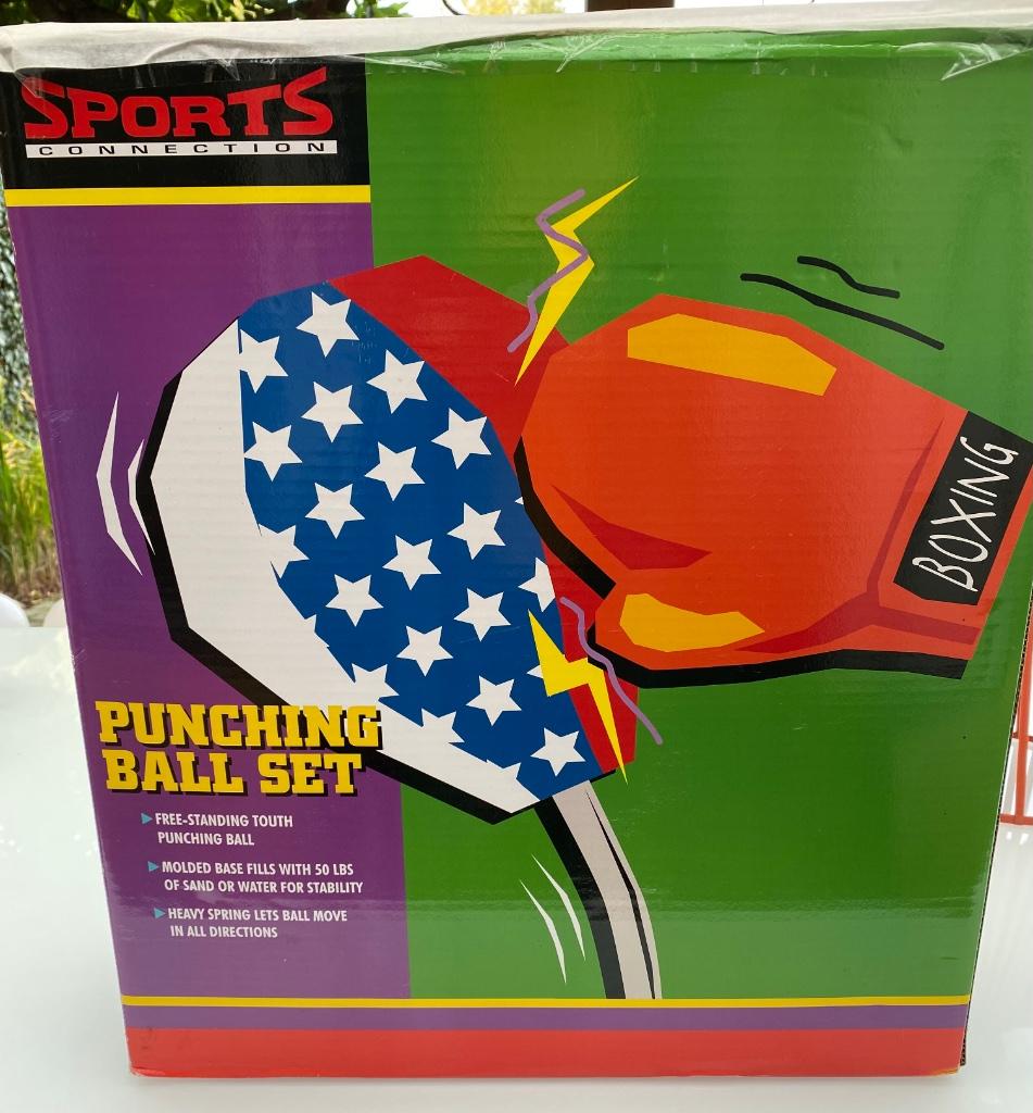Boksbal met handschoenen voor kinderen, Enlèvement, Utilisé, Punching-ball