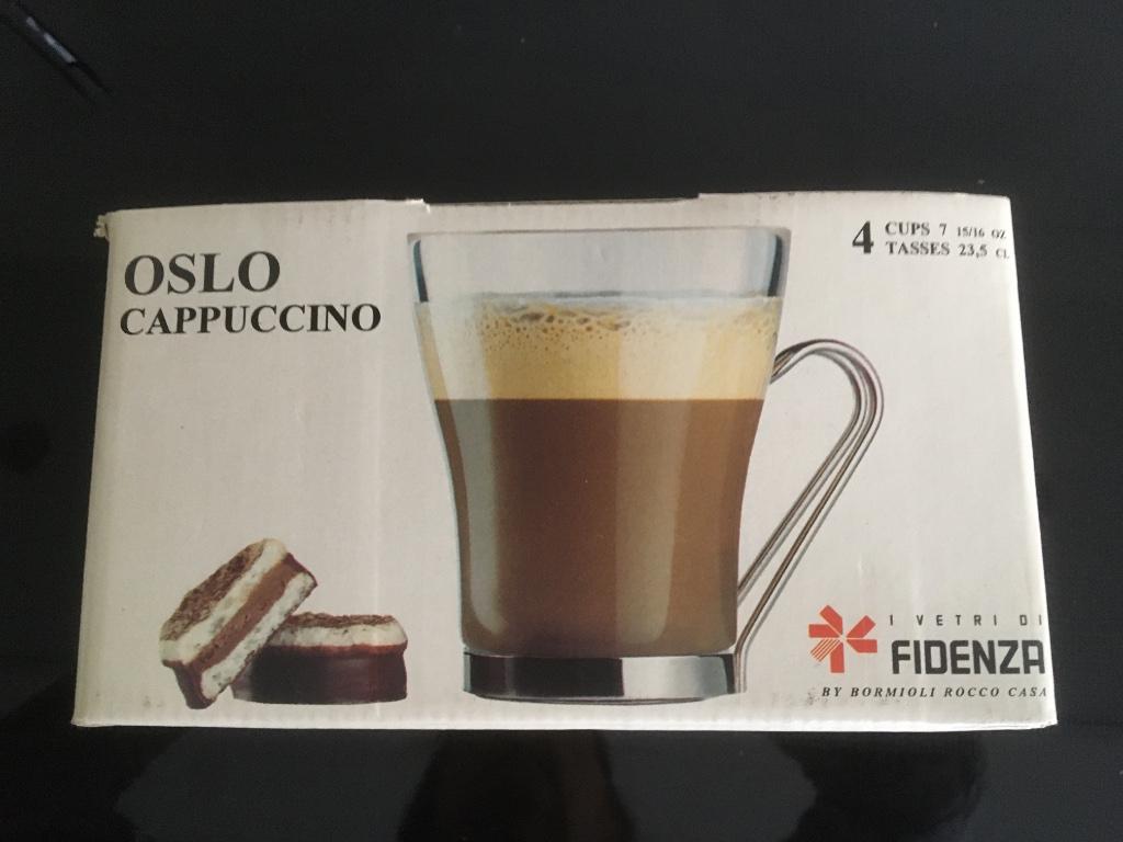 Set glazen kopjes voor cappuccino / thee, Ophalen, Nieuw, Glas