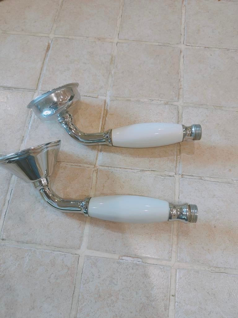 Douche sproeiers geglazuurd stenen handvat, Ophalen of Verzenden, Zo goed als nieuw
