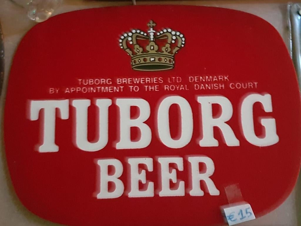 Tuborg bord rood, Verzamelen, Ophalen of Verzenden, Zo goed als nieuw