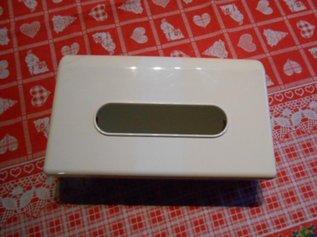 support de boîte pour distributeur de lingettes Kleenex boît, Enlèvement ou Envoi, Utilisé, Blanc, Serviette invité