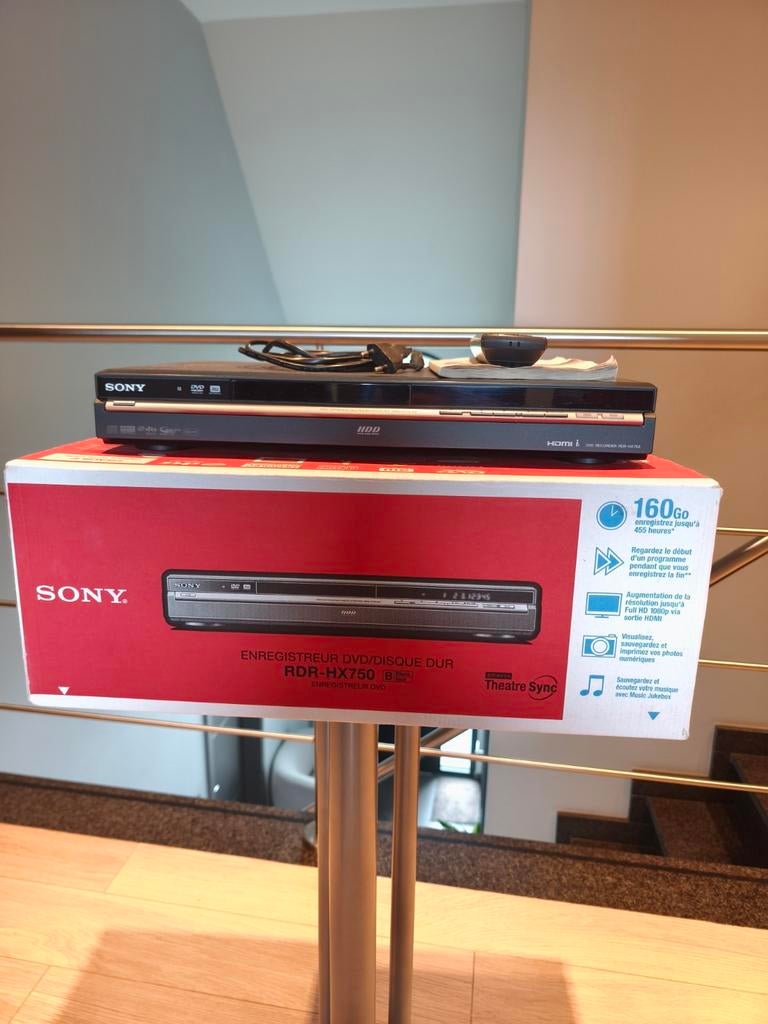 Sony DVD/HD recorder RDR-HX750, Audio, Tv en Foto, DVD spelers, Met harddisk, Dvd-recorder, Ophalen of Verzenden, Zo goed als nieuw