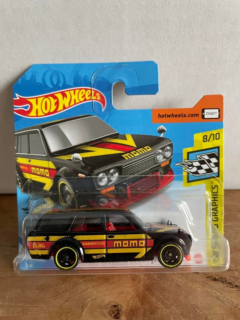 Hot wheels Datsun 510 short card Hotwheels, Ophalen of Verzenden
