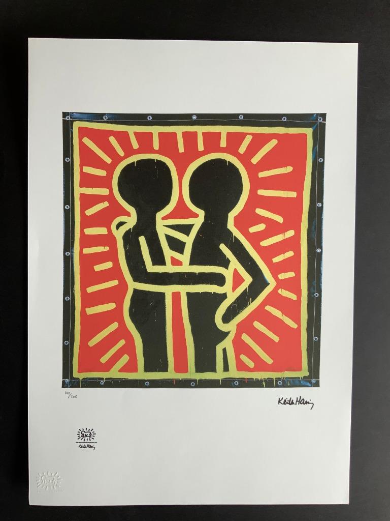 Litho Keith Haring (35 X 50 cm), Antiek en Kunst, Verzenden