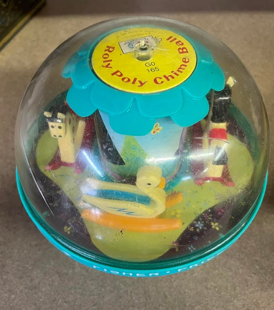 Oude fisher price roly poly muziekbal, Ophalen, Gebruikt