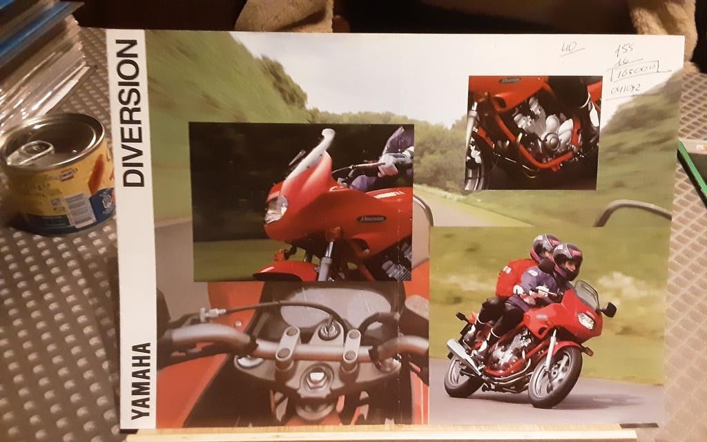 Yamaha diversion xj 600 s brochure, Ophalen of Verzenden, Zo goed als nieuw