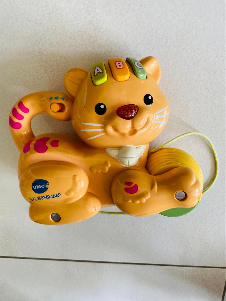 Chat à tirer interactif et sonore VTech, Enlèvement ou Envoi, Comme neuf