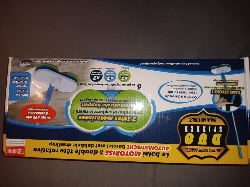 Gemotoriseerde bezem met duospinner, Ophalen of Verzenden, Bezem of Borstel
