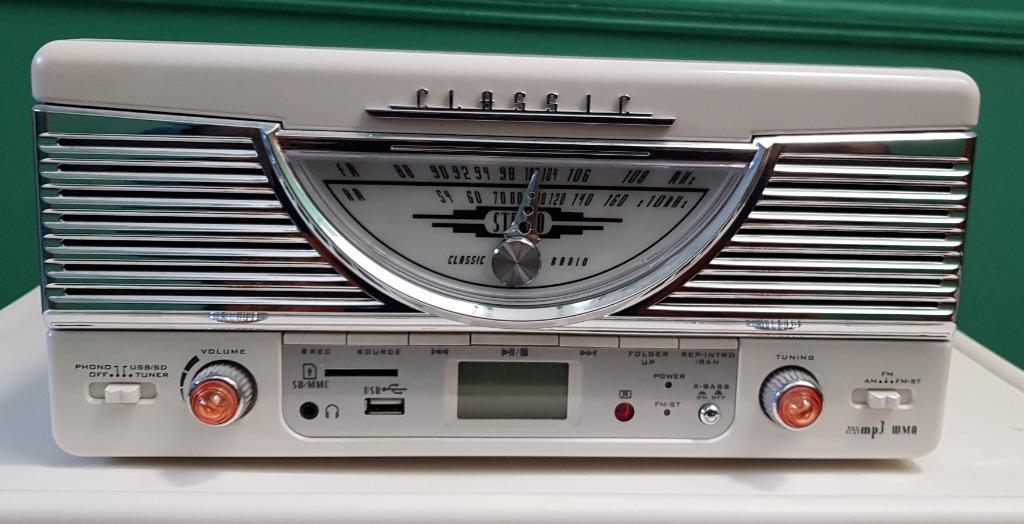 Classic Phono Tourne disque + radio ( lire la description ), Envoi, Utilisé