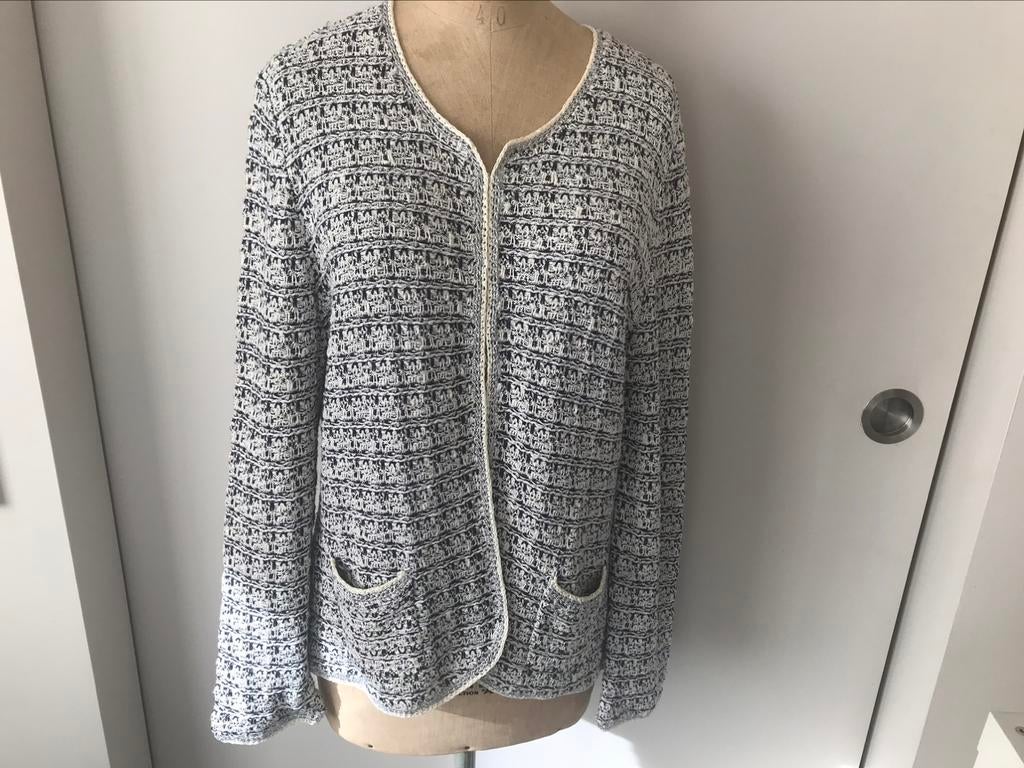 Gerard Darel vest maat 4, Ophalen of Verzenden, Zo goed als nieuw, Maat 42/44 (L), Blauw