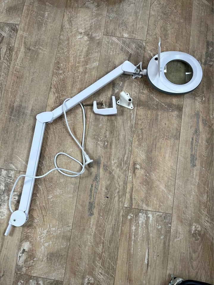 @ Loupe avec pince de table, Enlèvement, Comme neuf, Lampe loupe