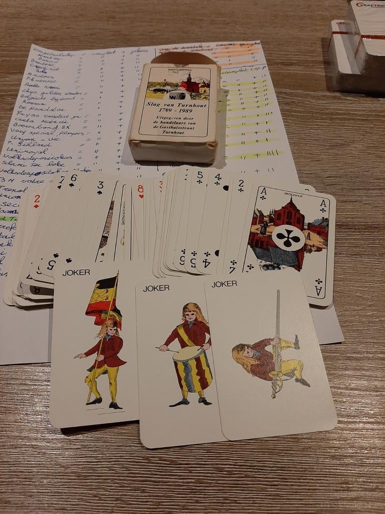 Slag van turnhout handelaars editie., Verzamelen, Speelkaarten, Jokers en Kwartetten, Ophalen of Verzenden, Gebruikt, Speelkaart(en)