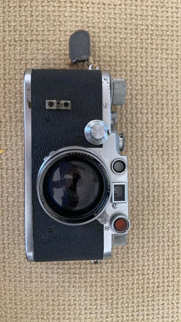 Leica 1949 + viewfinder & lichtmeter, Ophalen of Verzenden, Gebruikt, Leica