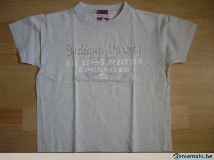 T-shirt beige Prémaman, 8 ans, en TRES BON ETAT, Utilisé, Garçon, Chemise ou À manches longues