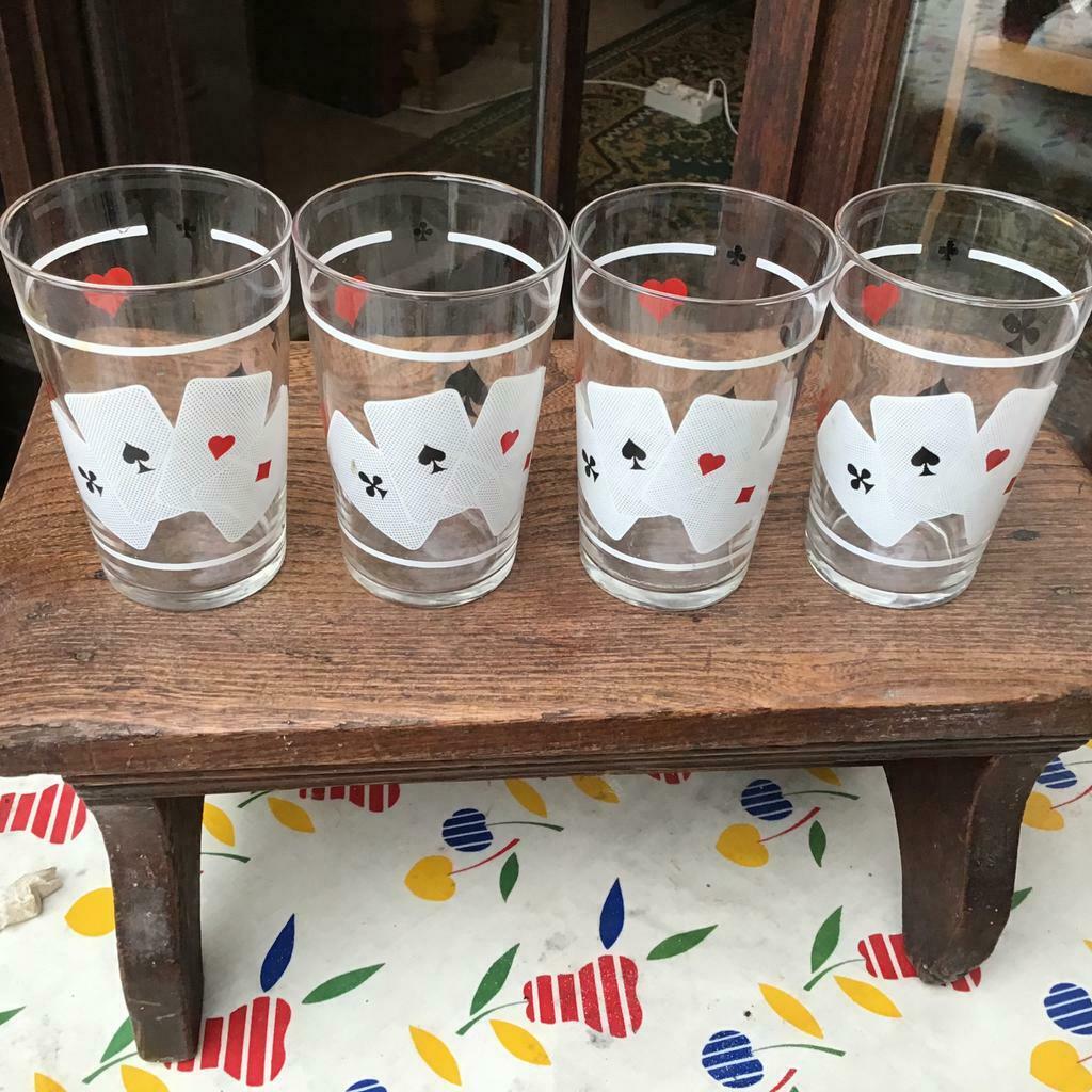 Verres vintage - jeu de carte, Collections