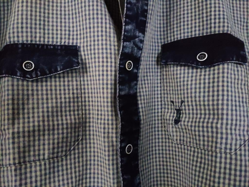 Pearly King, geruit hemd, bluewhite, XXL, tailleert XL, Ophalen of Verzenden, Nieuw