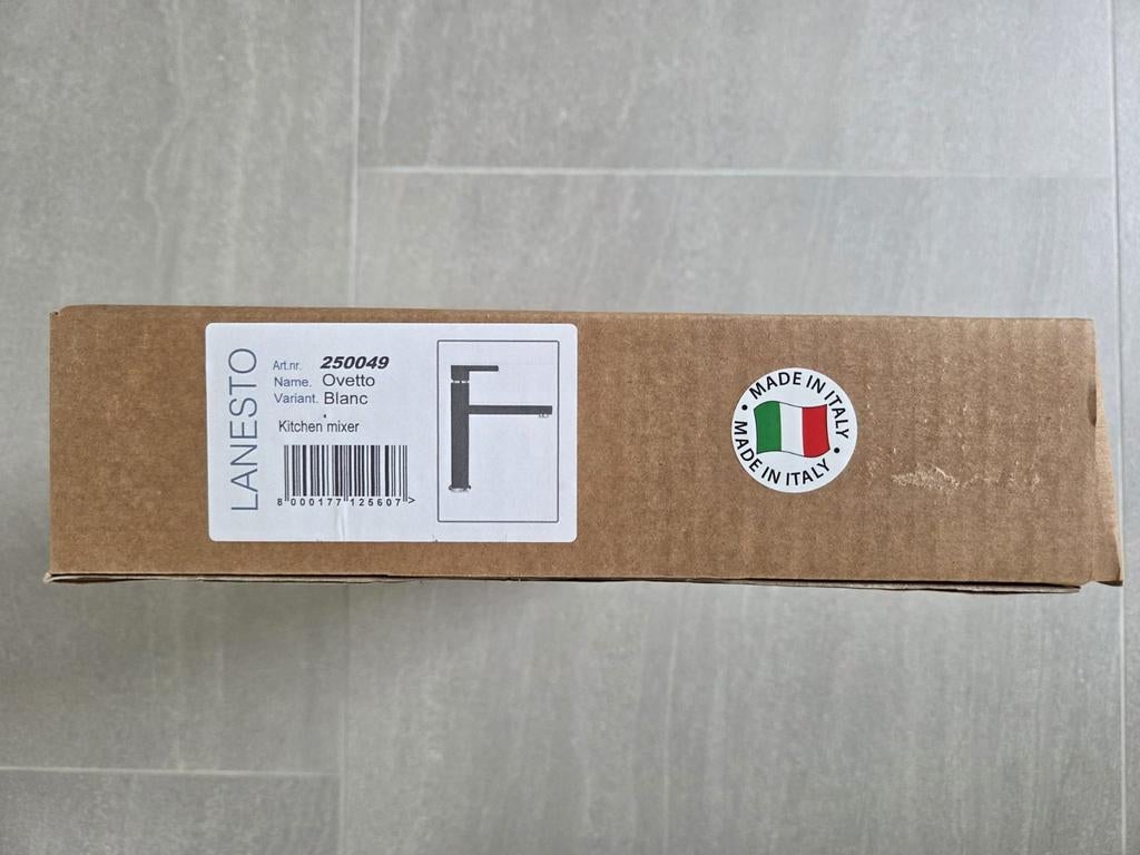 Nouveau robinet de cuisine design Lanesto Ovetto (noir mat), Enlèvement
