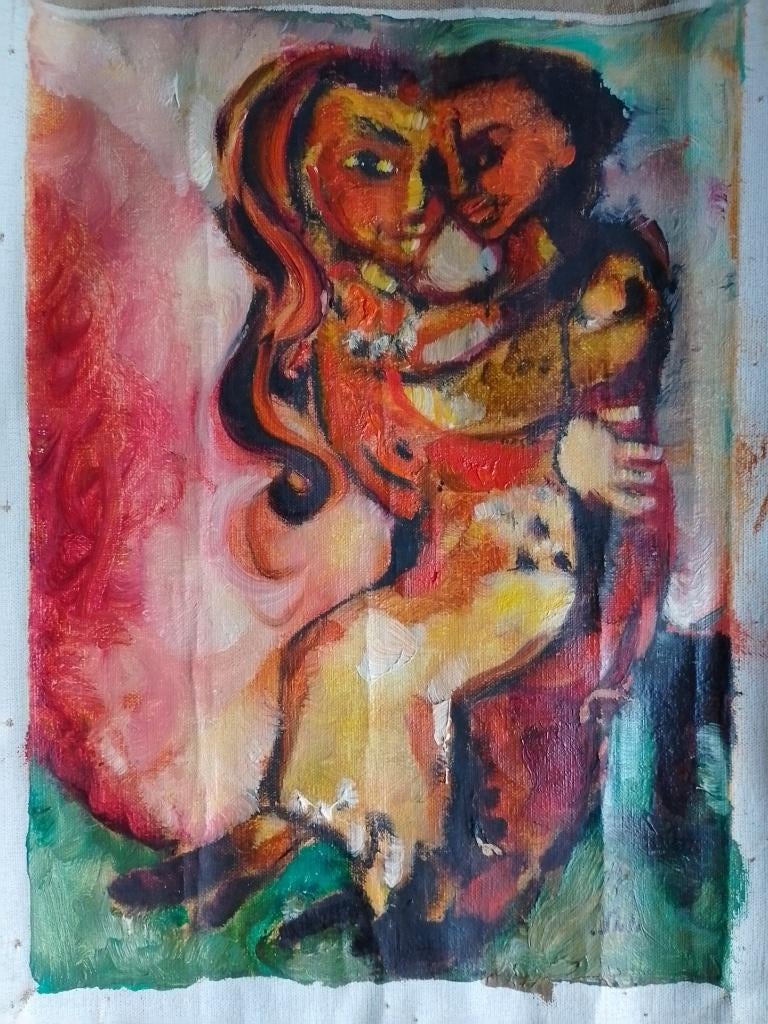 Joel Kass  1937   Joods Koppel, Antiek en Kunst, Verzenden