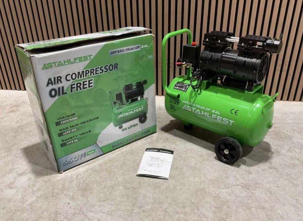 Stahlfest 24L Olievrije compressor nieuw in doos ‼️, Enlèvement, Comme neuf