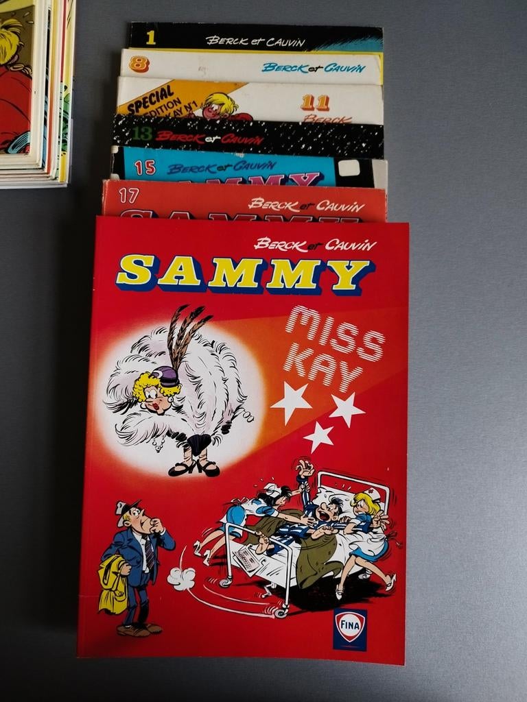 Sammy divers titres brochés EO et rééditions Cauvin Berck, Complete serie of reeks, Ophalen of Verzenden, Gelezen