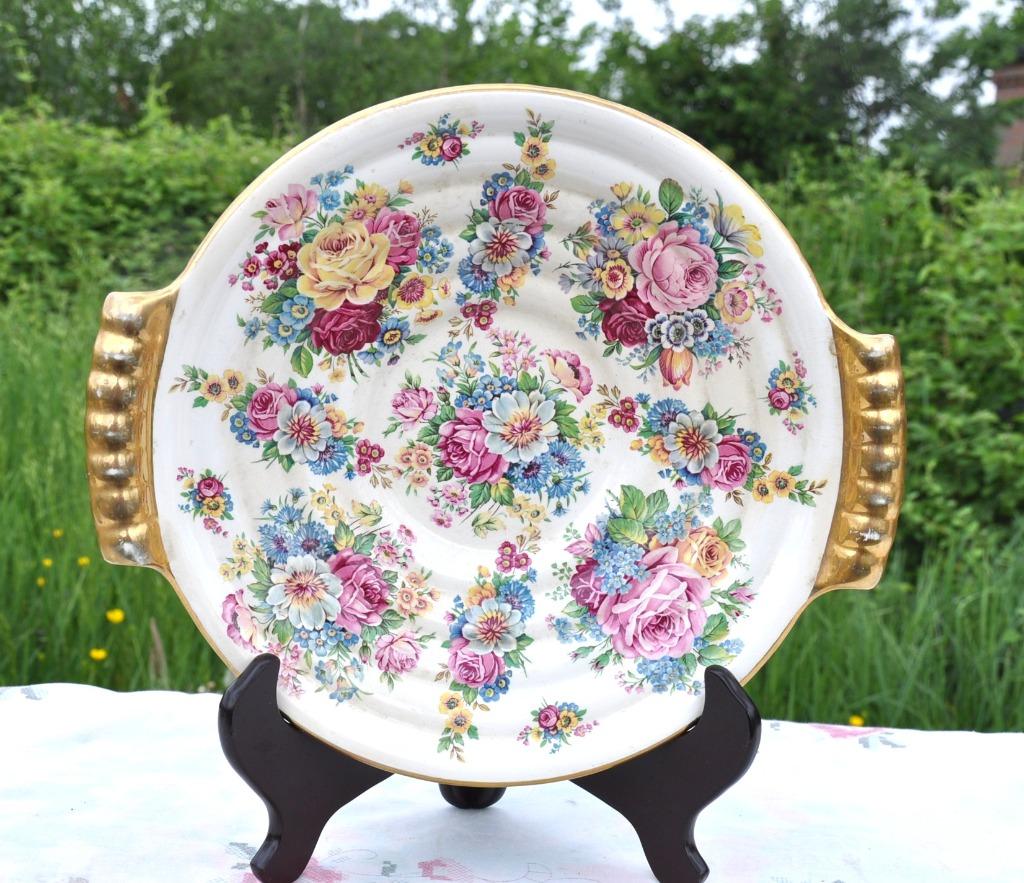 plat creux decor floral keralux boch frere, Enlèvement ou Envoi
