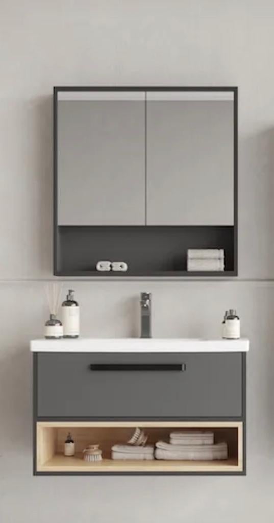 badkamer meubel set nieuw in doos, Ophalen, Spiegelkast, Nieuw, 50 tot 100 cm