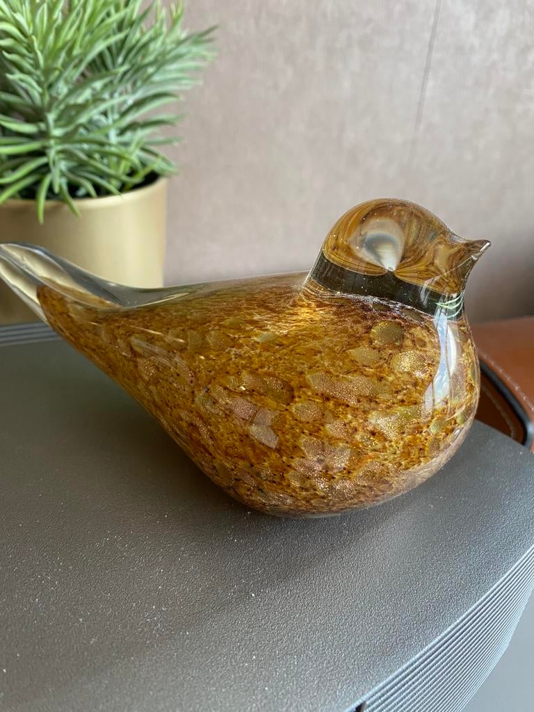 Vogel glaswerk goud, Ophalen of Verzenden