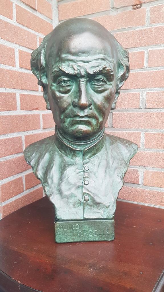 Johannes DOMMISSE (1878-1955) Buste Guido Gezelle, Enlèvement