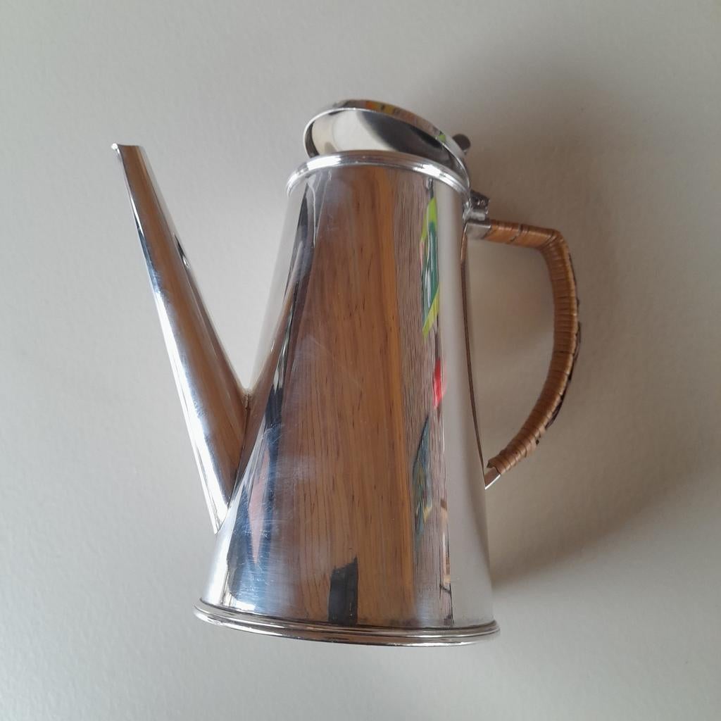 Cafetière Christopher Dresser en métal argenté, Enlèvement ou Envoi