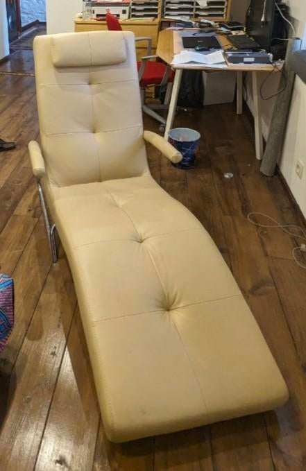 Chaise longue basculante ROM ( créateur et designer Belge ), Enlèvement, Comme neuf, Cuir