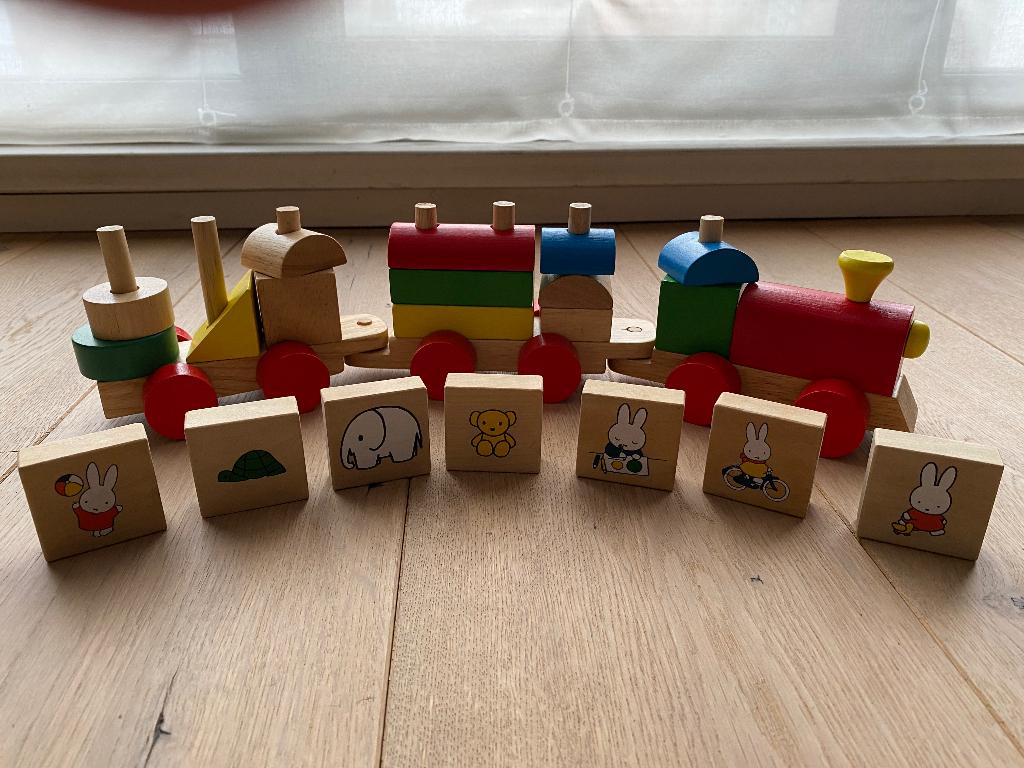 Houten speelgoed, Ophalen of Verzenden, Zo goed als nieuw, Rij- of Hobbelspeelgoed