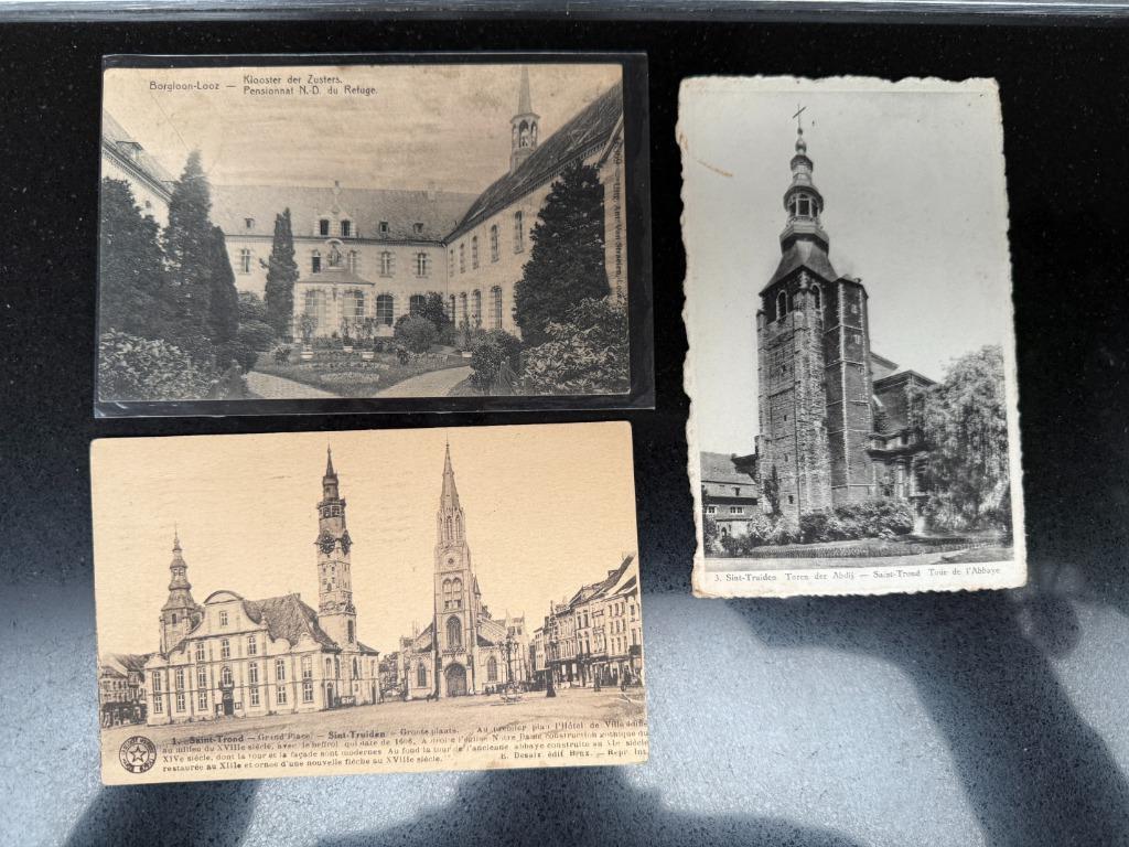 3 cartes postales, Borgloon - Sint-Truiden 1912-1932, Enlèvement ou Envoi, Avant 1920, Affranchie, Limbourg