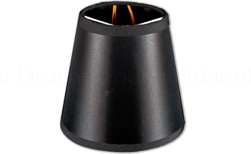 3 Embouts de Serrage Tissu Lisse Noir Miroir Doré NOUVEAUX, Rond, Enlèvement, Noir, Neuf