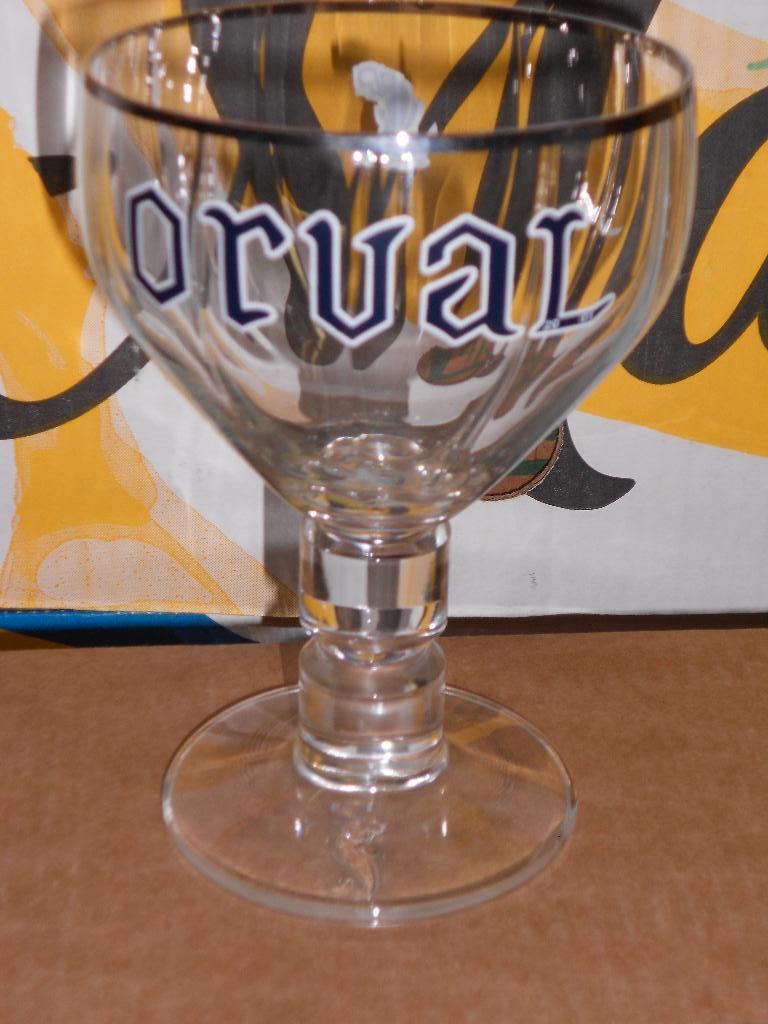 Bierglas.Trappistes Orval, Enlèvement ou Envoi, Comme neuf, Verre ou Verres, Autres marques