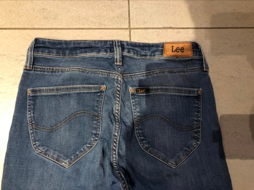 LEE straight jeans met rits - blauw - W 28 L32, Ophalen of Verzenden, Zo goed als nieuw, Blauw