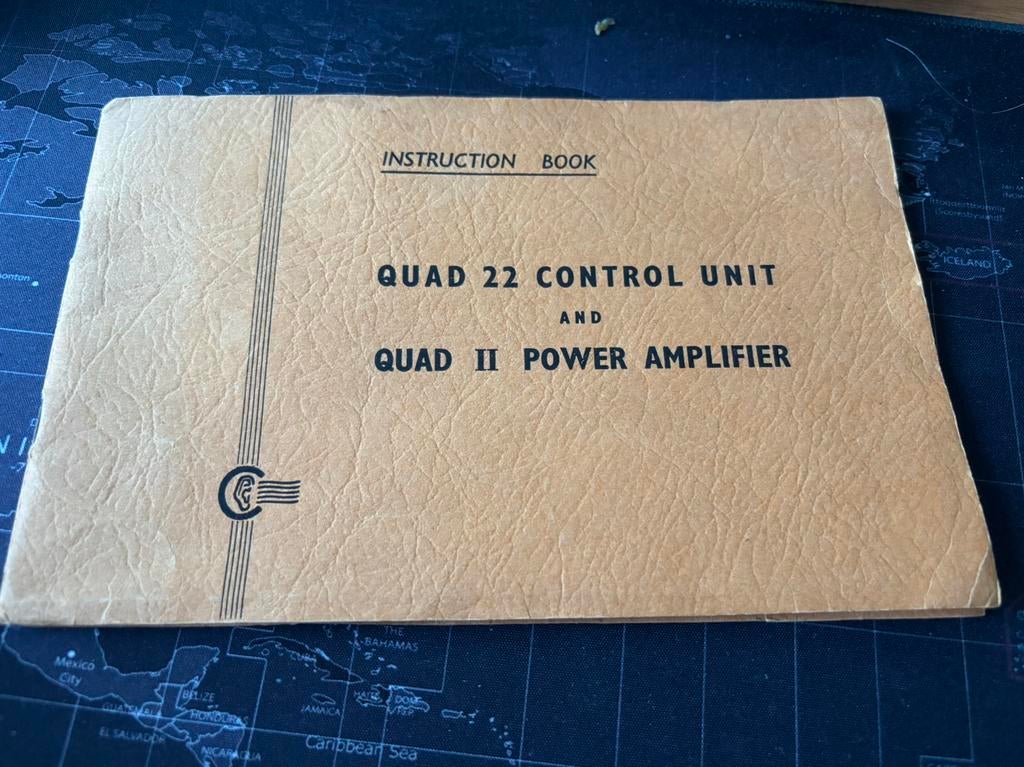 Handleiding Quad II en Quad 22, Audio, Tv en Foto, Ophalen of Verzenden, Accessoires