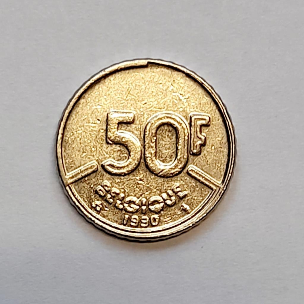 Belgique 50 francs 1990 FR     (625), Postzegels en Munten, Munten | België, Ophalen of Verzenden, Losse munt